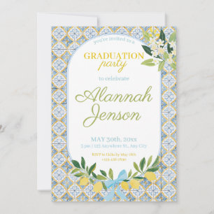 Amalfi Lemon Graduation Party  Invitation