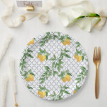 Amalfi Lemon  Paper Plate<br><div class="desc">Add a touch of Italian charm to your next gathering with these Amalfi Lemon paper plates! Perfect for summer Bridal Showers,  Baby Showers,  or any occasion that calls for a pop of citrusy style.  Brighten up your table with these vibrant and elegant plates today!</div>
