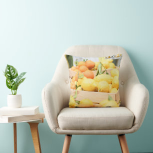 Amalfi Lemons & Oranges #1 #travel #wall #art  Throw Pillow