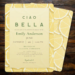 Amalfi Minimal Bridal Shower | Ciao Bella Invite