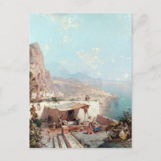 Amalfi, The Gulf Of Salerno by Franz Richard Postcard