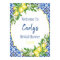 Amalfi Watercolor Lemon shower welcome Poster