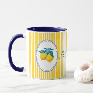 Amalfi Yellow Lemons Mediterranean Style Mug