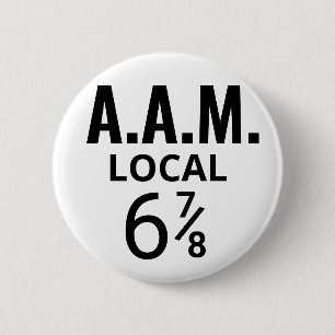 Amalgamated Association of Morons Three Stooges 2 Inch Round Button