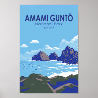 Amami Gunto National Park Japan Travel Art Vintage