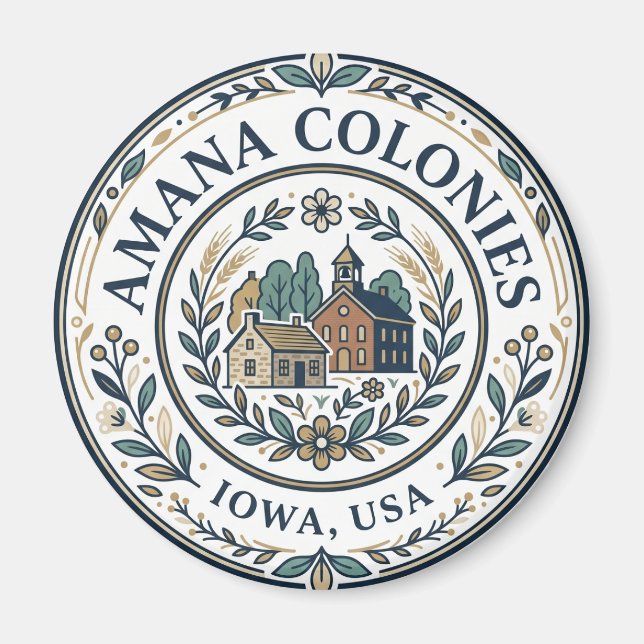 Amana Colonies Iowa Magnet (Front)