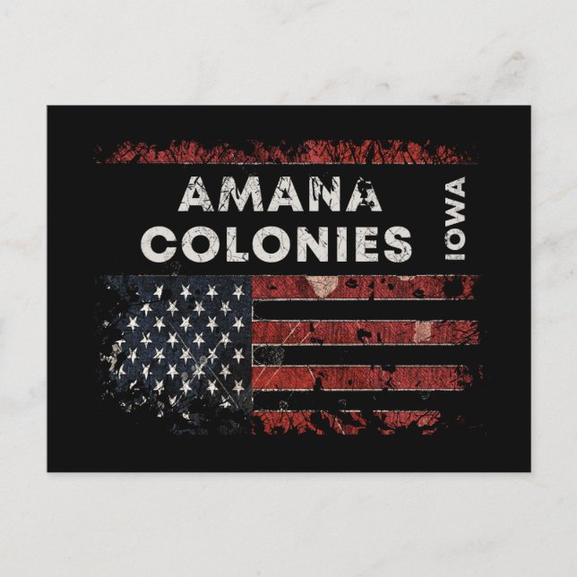 Amana Colonies Iowa Postcard (Front)