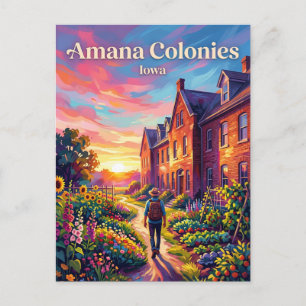 Amana Colonies USA Postcard