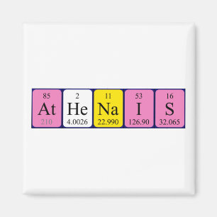 Amanaïs nom de table périodique aimant