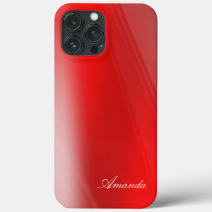 Amanda - Custom Name, Shades Of Red iPhone Case