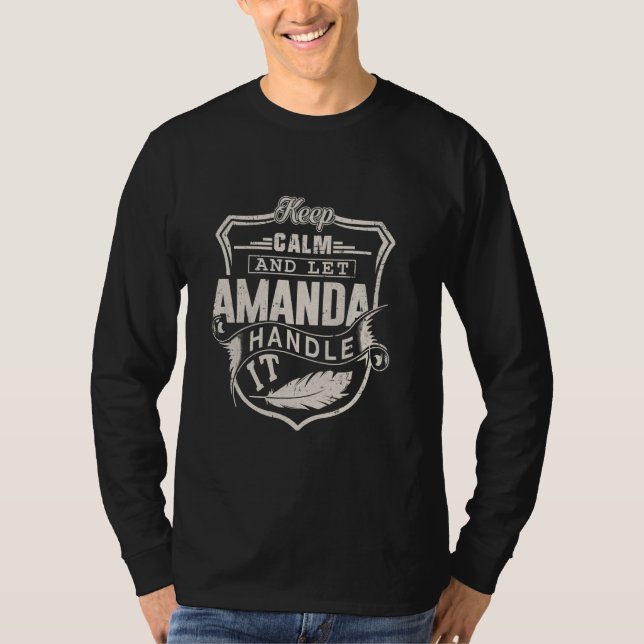 Amanda First Name Shirt Amanda Name Birthday (Front)
