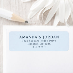 Amanda & Jordan Elegant Blue Serif