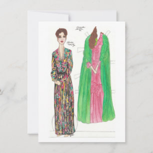 Amanda Paper Doll Card