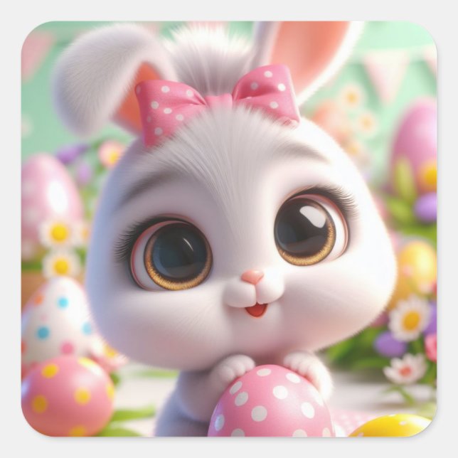 "Amanda" Square Sticker (Front)