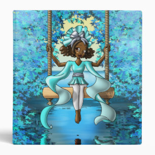 "Amani" African Girl Avery Signature 1.5" Binder