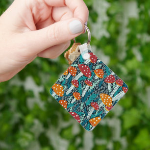 Amanita Magical Mushrooms Fun Fungi CUSTOMIZE IT  Keychain