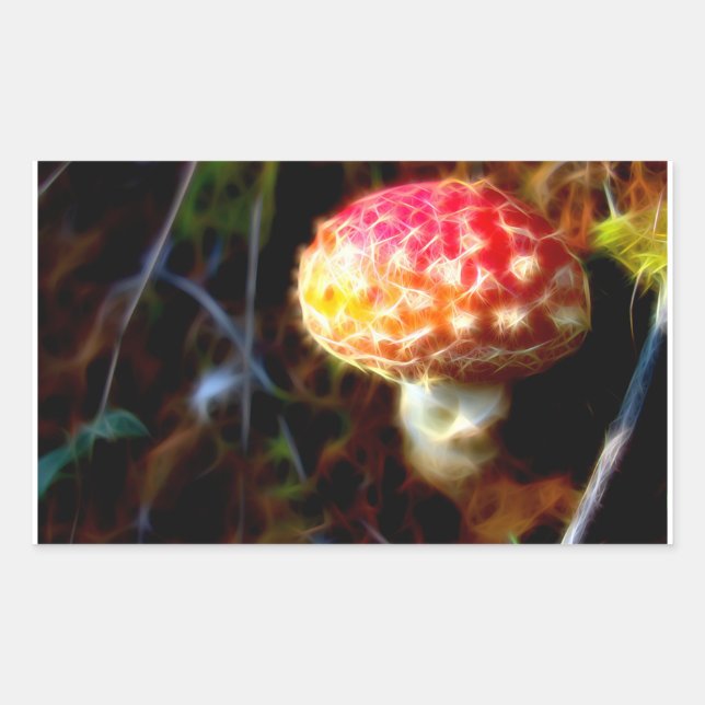 Amanita muscaria - Fly Agaric - Magic Mushroom Sticker (Front)