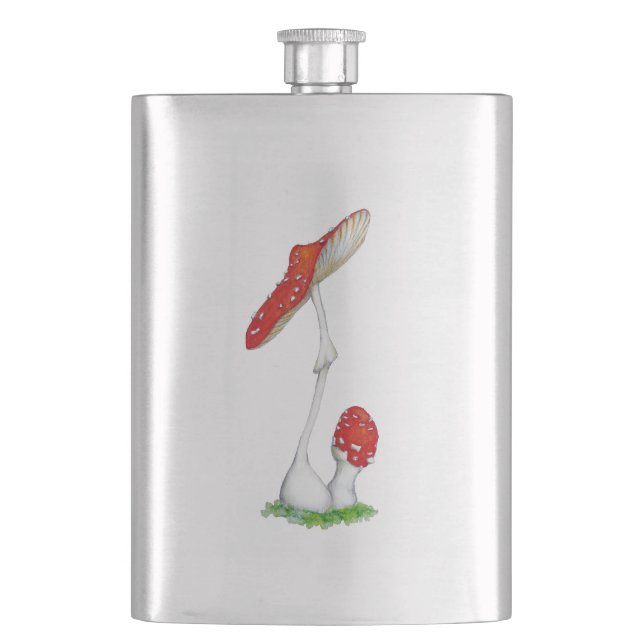 Amanita muscaria hip flask (Front)