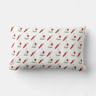 Amanita muscaria lumbar pillow