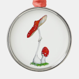 Amanita muscaria metal ornament