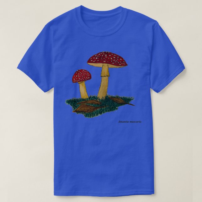 Amanita Muscaria mushroom art T-Shirt (Design Front)