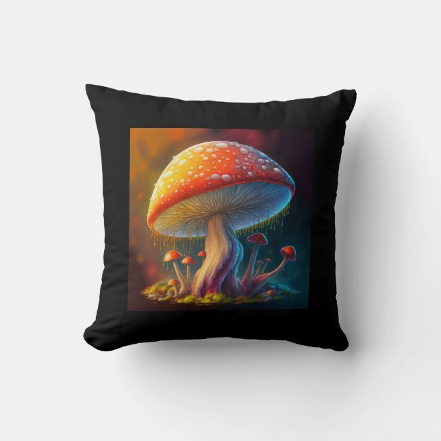 Amanita Muscaria Sèche Jeter Oreiller (Recto)