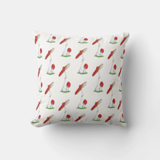 Amanita muscaria throw pillow