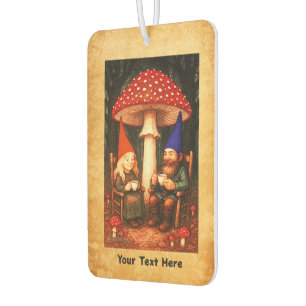 Amanita Mushroom and Gnomes Air Freshener