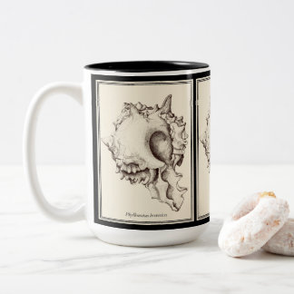 "Amant de Shell - tasse noire et blanche d'I"