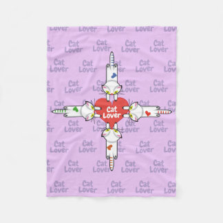 Amantes de los gatitos fleece blanket