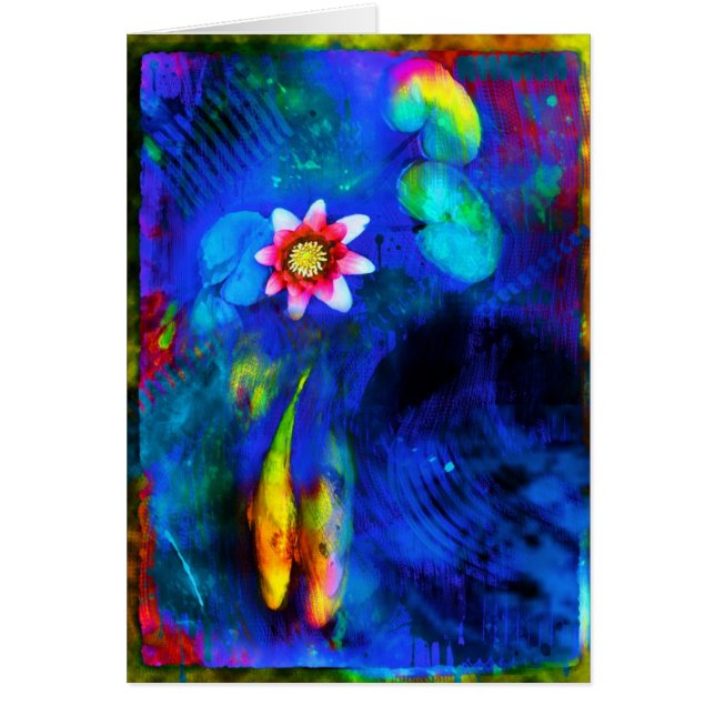 Amants, carte de Koi, amour, épousant (Devant)