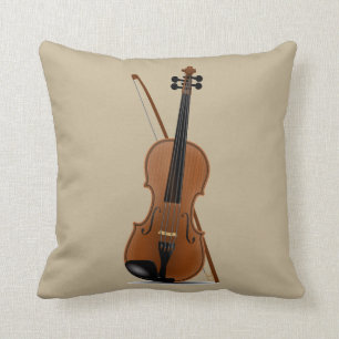 Amants de violon, coussin musical d'instrument de