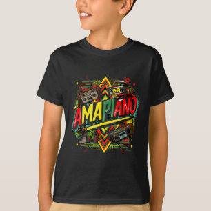 Amapiano African Print Black History Month T-Shirt
