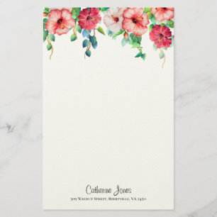 Amapola - Hibiscus Flower Stationery