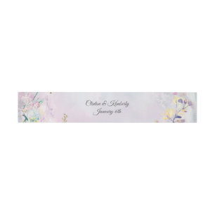 Amara Customizable Paper Belly Bands Invitation Belly Band