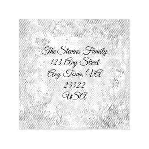 Amara Customizable Return Address Label Self-inking Stamp