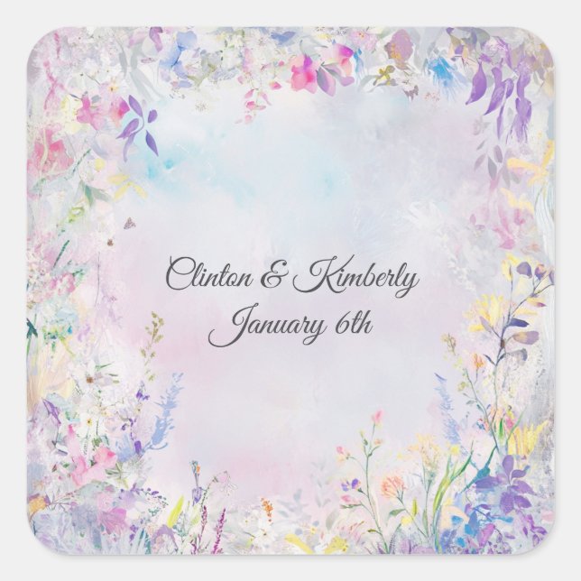 Amara Customizable Square Sticker (Front)