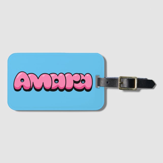 Amara Luggage Tag (Front Horizontal)