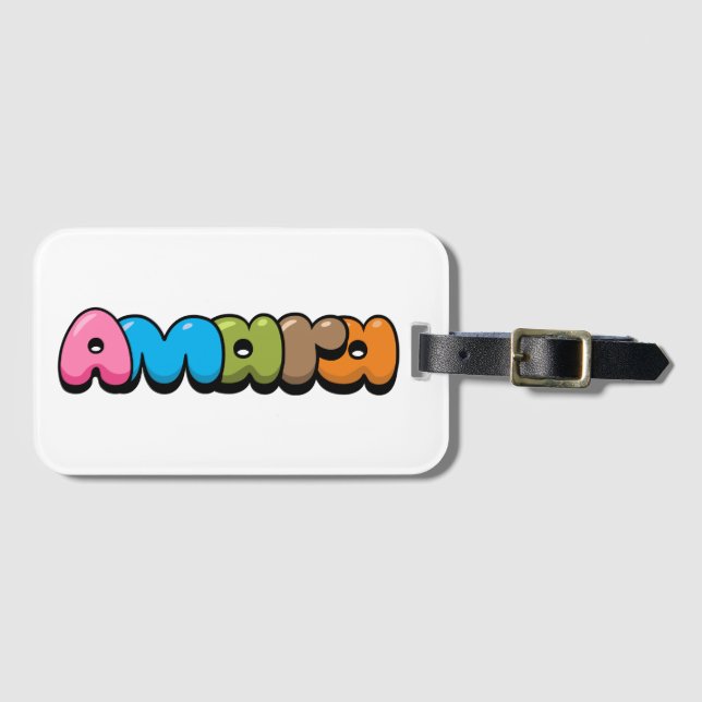 Amara Luggage Tag (Front Horizontal)