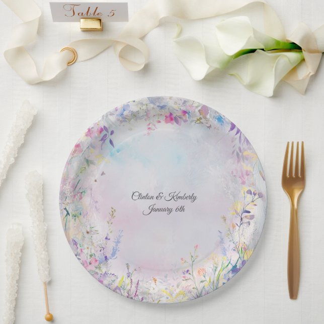 Amara Paper & Party Plates & Bowls - Customizable (Wedding)