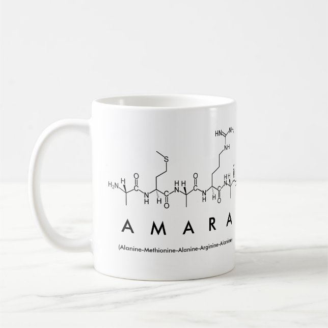 Amara peptide name mug (Left)