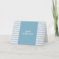 Amara Stripe Cornflower Happy Boss's Day
