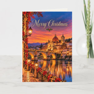 Amarante Portugal Merry Christmas Design 01 Holiday Card