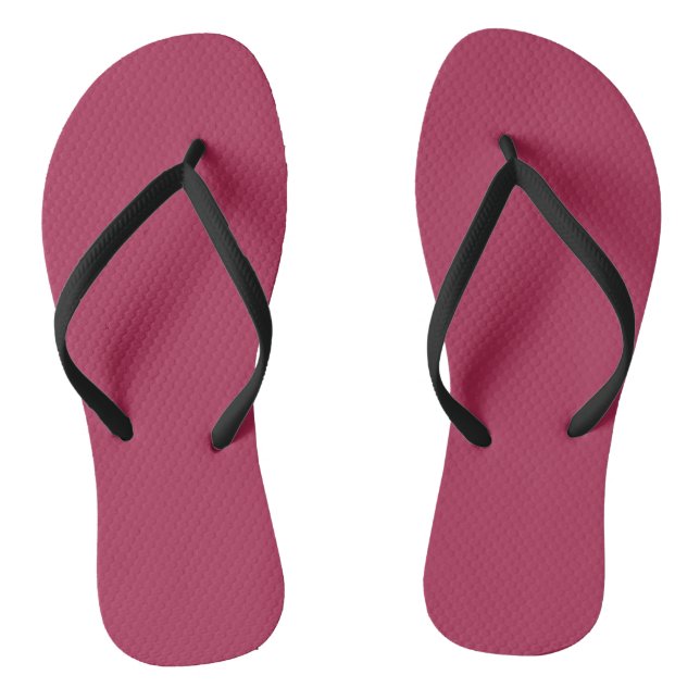 Amaranth Purple (solid colour)  Flip Flops (Footbed)