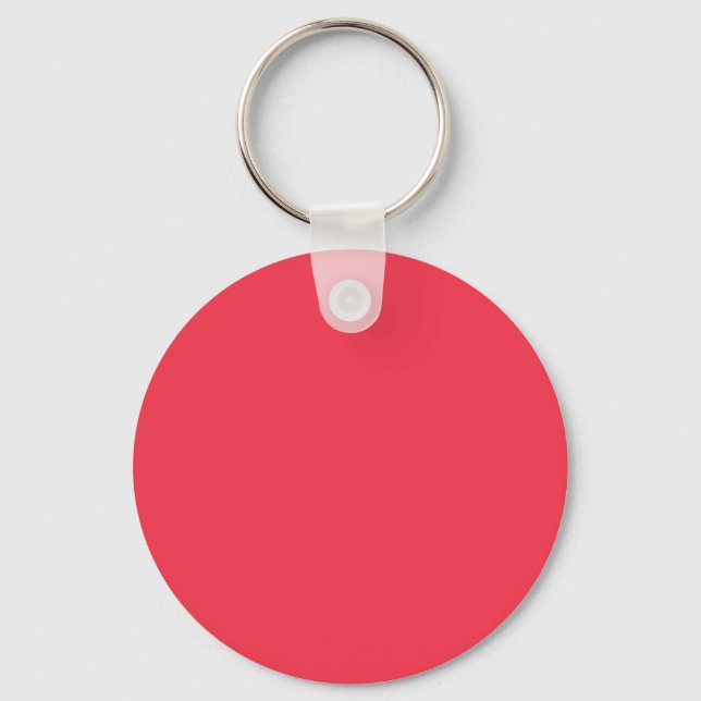 Amaranth Red F4364C Colour - Add Your Name Option Keychain (Front)