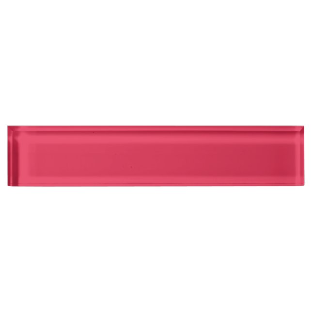 Amaranth (solid colour) nameplate (Front)