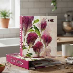 Amaranthus Floral Recipe Binder for Home Cooks