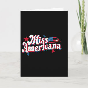 Amare Box America 4th Of July Miss Americana Retro Card