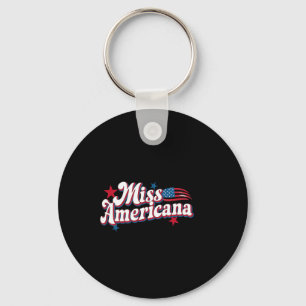 Amare Box America 4th Of July Miss Americana Retro Keychain