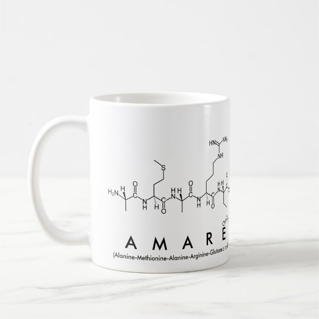 Amare peptide nom mug (Gauche)